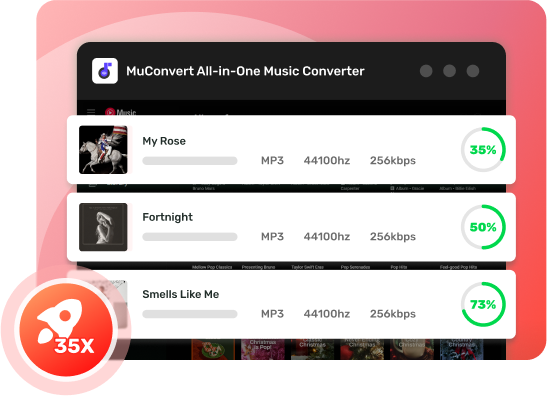 Convert YouTube Music with 35X Faster Speed