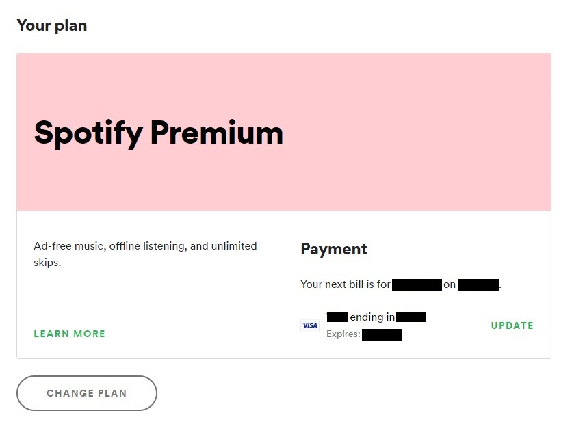 Cancel Spotify Premium Desktop