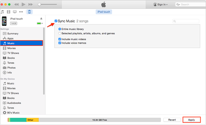 Add Apple Music to iPod