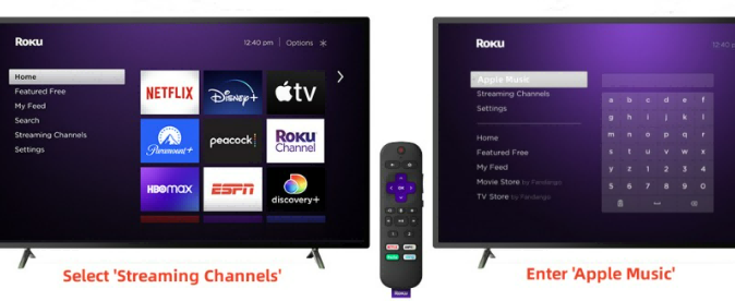 Aggiungi Apple Music a Roku