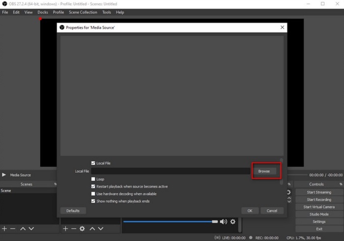Add Downloaded Spotify Music to OBS