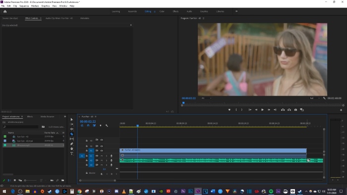 Adding Music to Video Using Premiere Pro