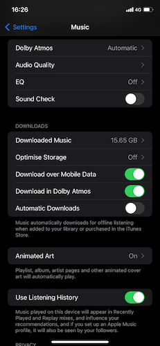 Apple Music Download Over Mobile Data