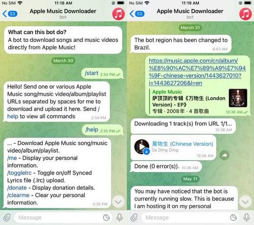 Apple Music Downloader Bot