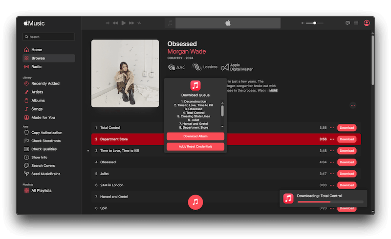 Apple Music Downloader Browser