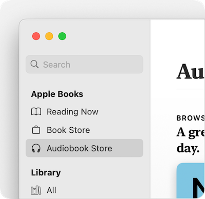 Audible Books in Apple Books