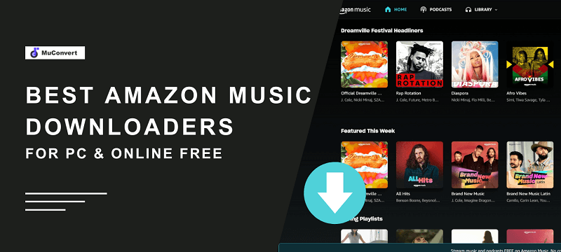 Najlepsza mapa główna programów do pobierania muzyki Amazon
