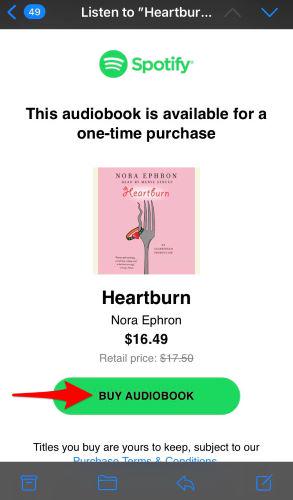 Buy Spotify Audiobook on Phone