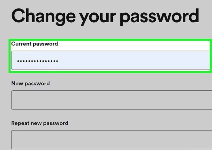 Change Your Spotify Password