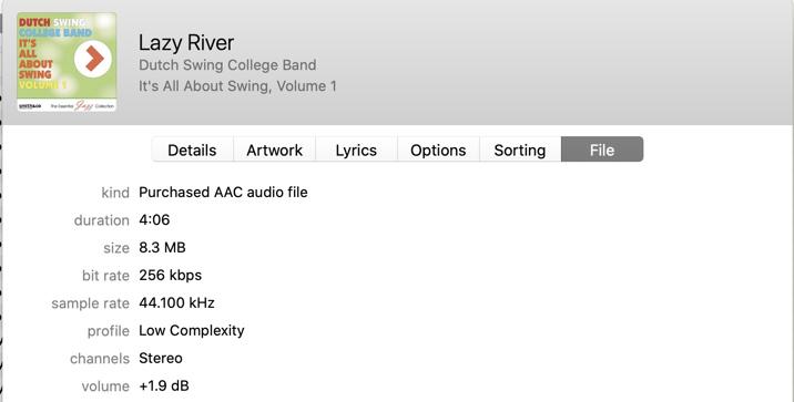 Check Audio Bitrate on Mac