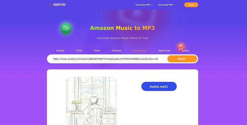 Converta músicas da Amazon para MP3 gratuitamente online
