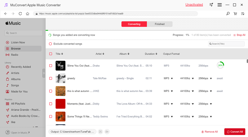 Download Apple Music to DRM-free Audio Files
