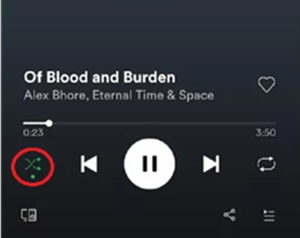 Disable Shuffle Mode on Spotify