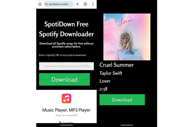 Download Songs on Spotify on Android via Spotidown