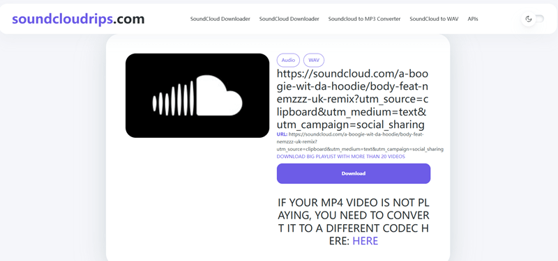 How to Download SoundCloud to WAV with Soundcloudrips