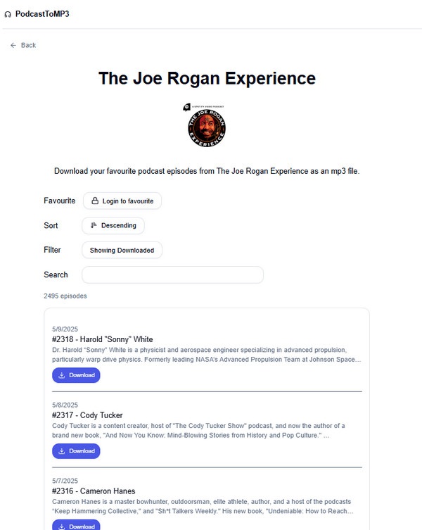 Download Spotify Podcast PodcastMP3 Downloader