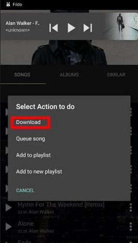 Download Spotify to MP3 on Android via Fildo