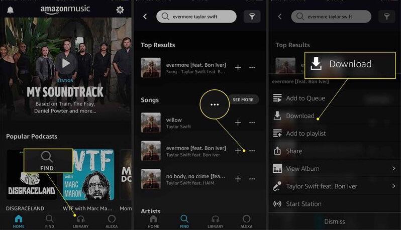 Download Streaming Amazon Music on Mobile Phone