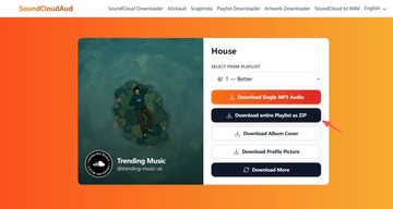 Downloading Playlist to Zipped Files SoundCloudAud
