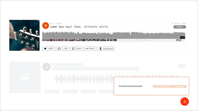 Extension Download SoundCloud Song to FLAC