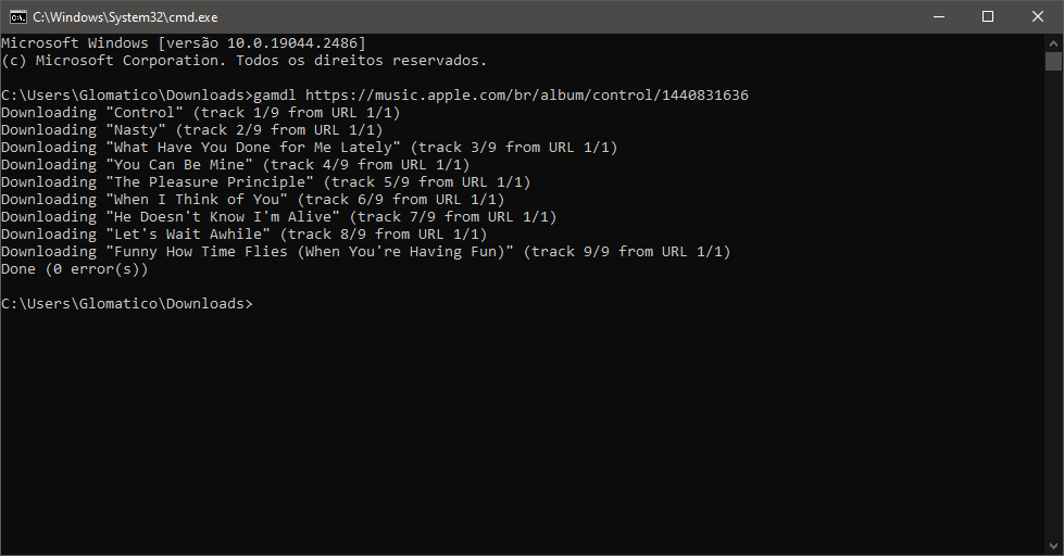 Scarica Apple Music con Gamdl