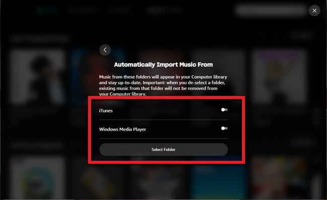 Importe Spotify para Amazon Music