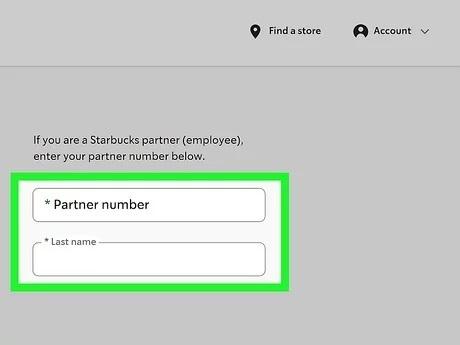 Link Partner Number to Starbucks Account