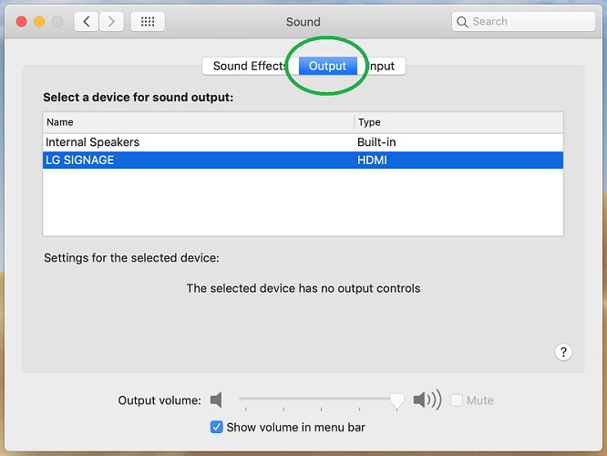 Mac Sound Output Setup