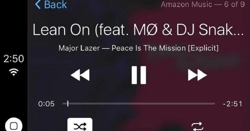 Riproduci Amazon Music tramite iOS Carplay
