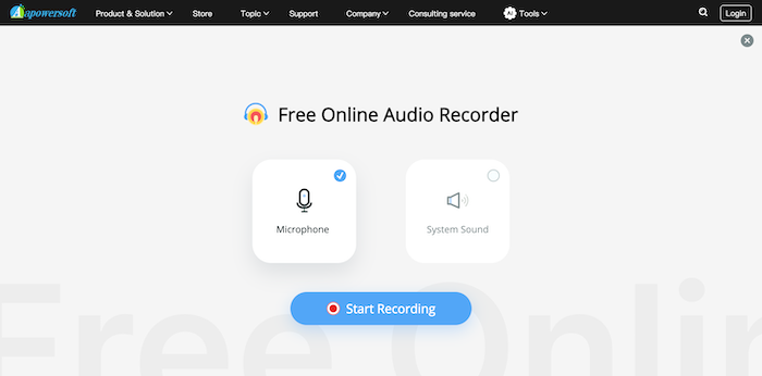 Select A Mode to Record Spotify Music in Web Player