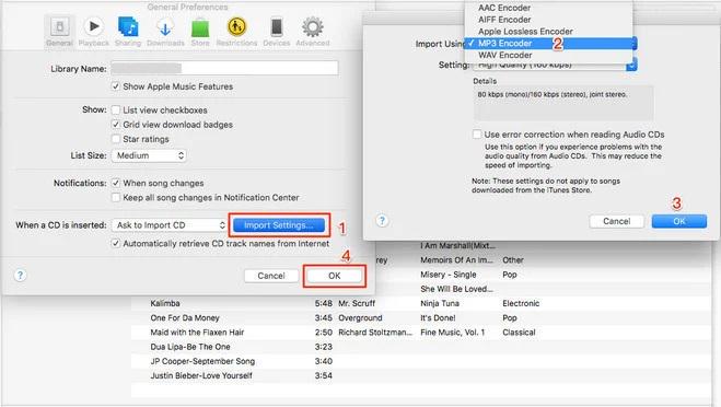 Select MP3 Encoder in iTunes