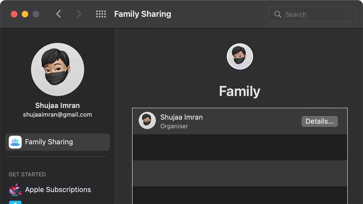 Skonfiguruj udostępnianie rodzinne na komputerze Mac