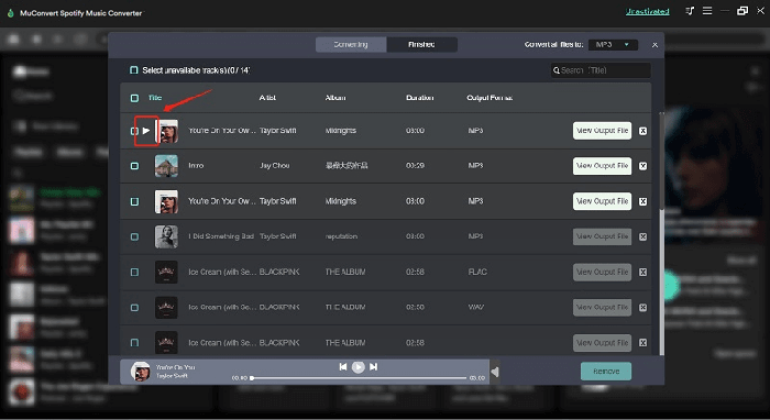 Converta Spotify Podcast com sucesso com MuConvert