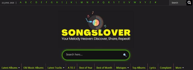 Songslover.me Interface