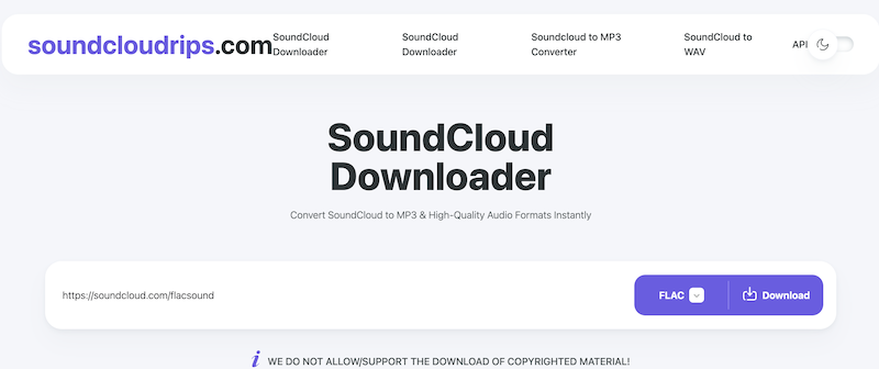 Soundcloudrips Download SoundCloud to FLAC