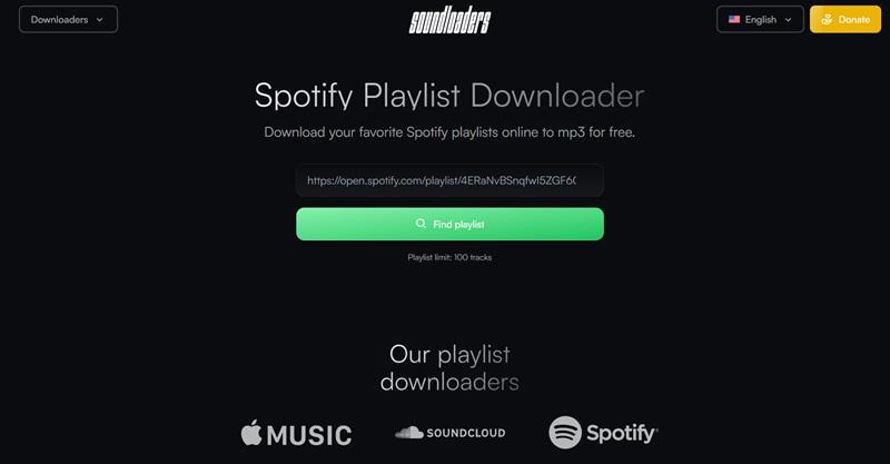 Sounloaders Spotify Playlist Downloader Online