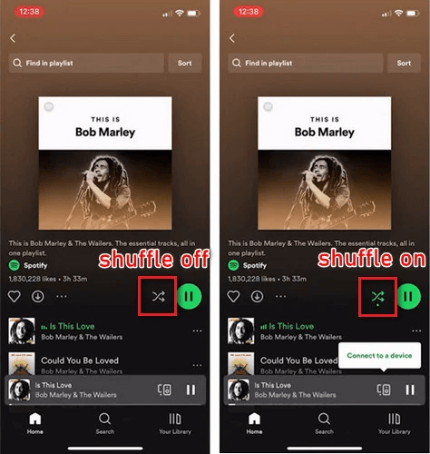 Spotify Turn Off Shuffle Play