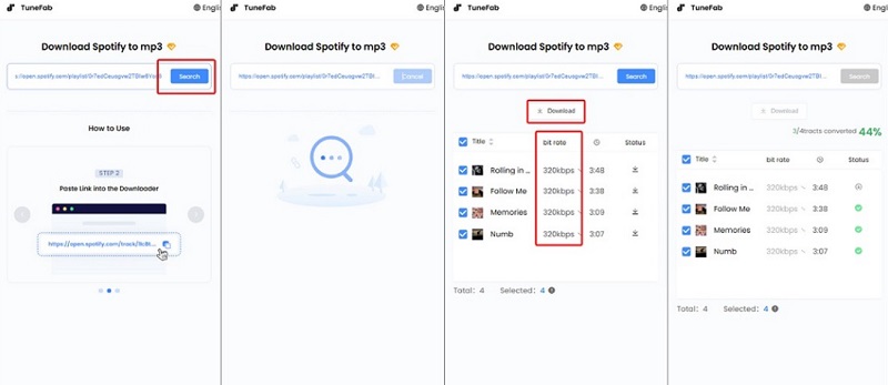 TuneFab Online Spotify Downloader