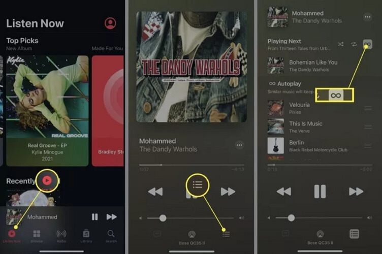 Turn Off Autoplay on Apple Music on iPhone/iPad