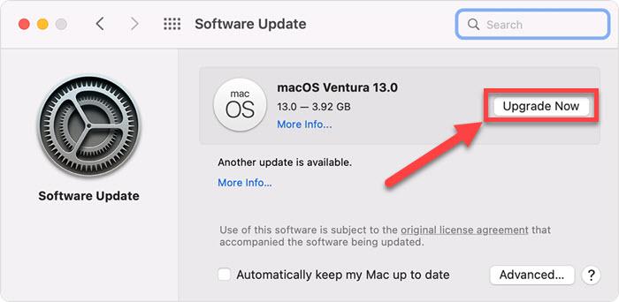 Update macOS on Mac